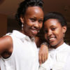 Barbie and Rhona pose for the camera at Forest Mall after their girly chat. Photo By Ismail Kezaala